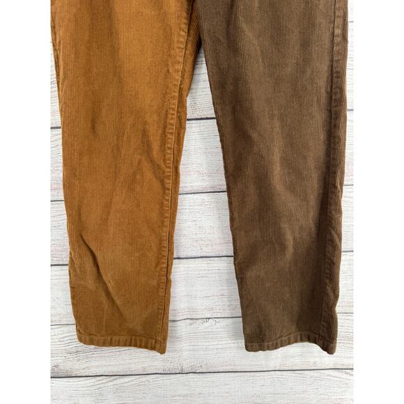 Brixton Victory Two Tone Corduroy Pants Womens 26 Copper and Brown - Picture 5 of 11